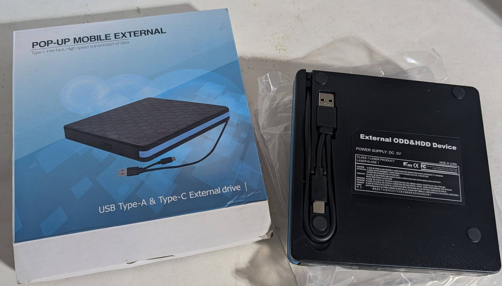 Pop-Up Mobile External Drive