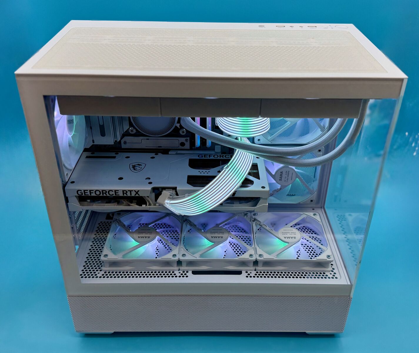 Like-New All-White High-End Gaming PC - Ryzen 7 9800X3D + RTX 5080 16GB White - Dual Boot Ready - $3,000 OBO