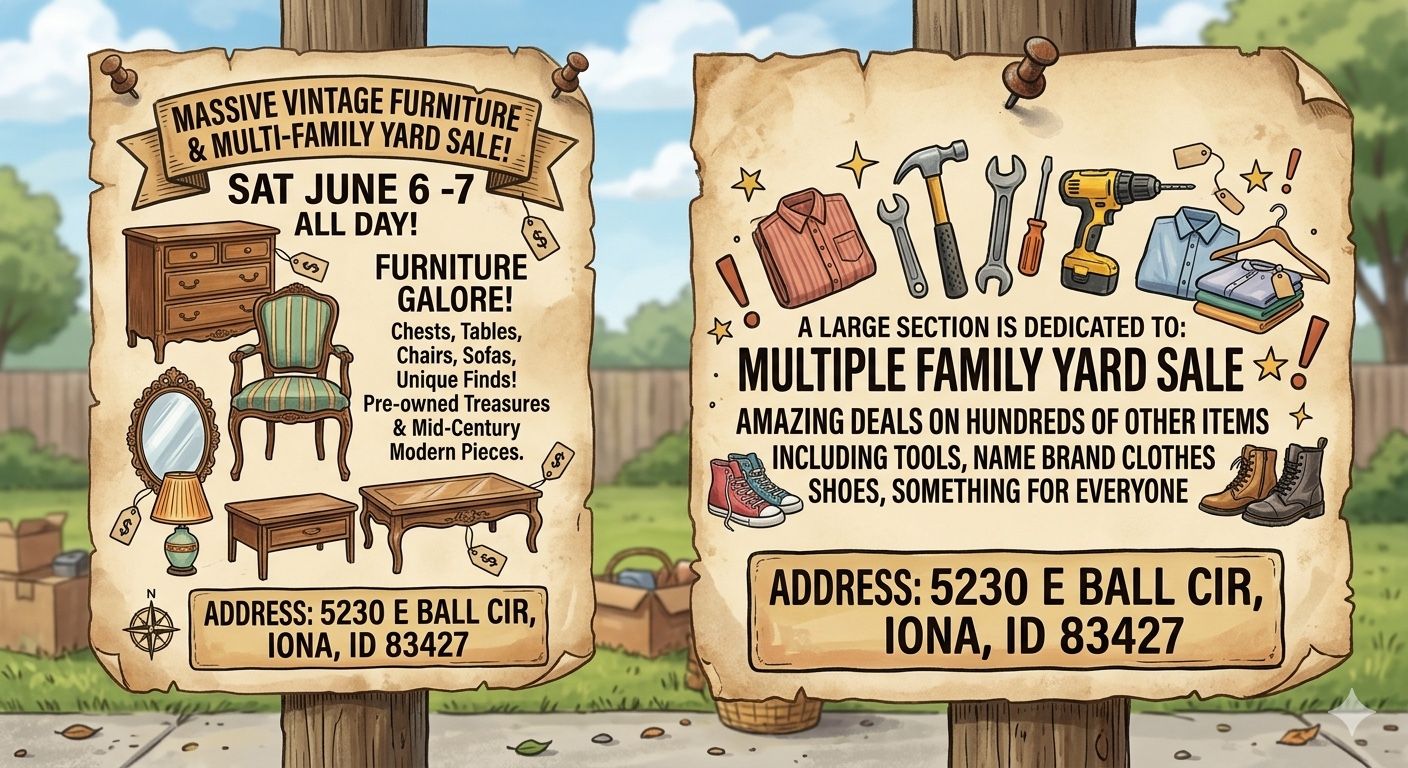 ️ Massive Vintage Furniture Yard Sale! ️