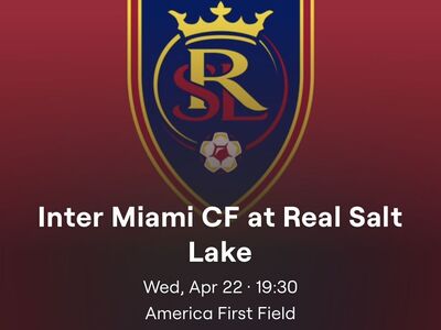 2 RSL vs Inter Miami Tickets