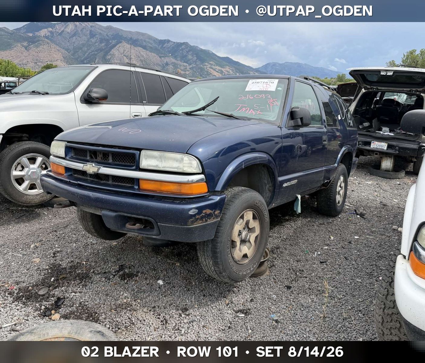 Just In! 2002 Chevrolet Blazer Parts - UTPAP Ogden