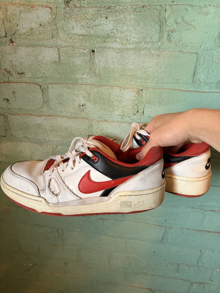 Nike force mens - White/Red/Black 8.5
