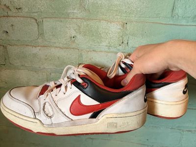 Nike force mens - White/Red/Black 8.5