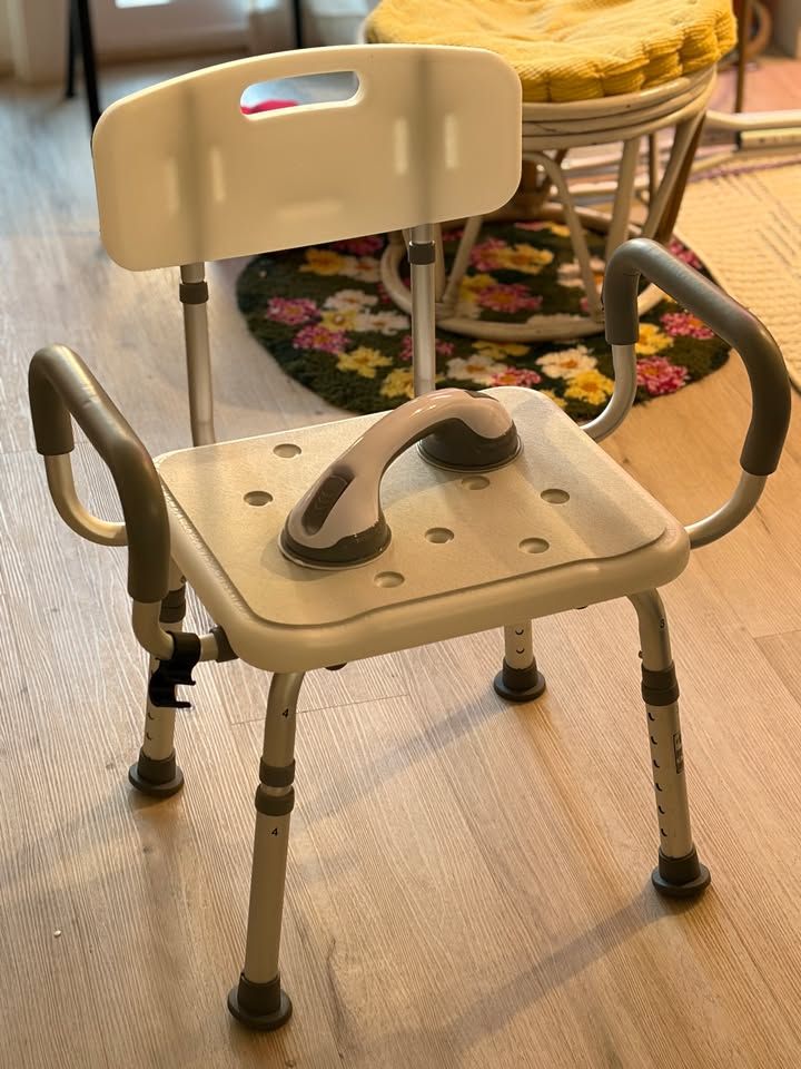 Shower chair and handle