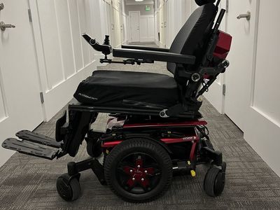 Quantum Edge 3 Power Wheelchair Red Electric Mobility Chair