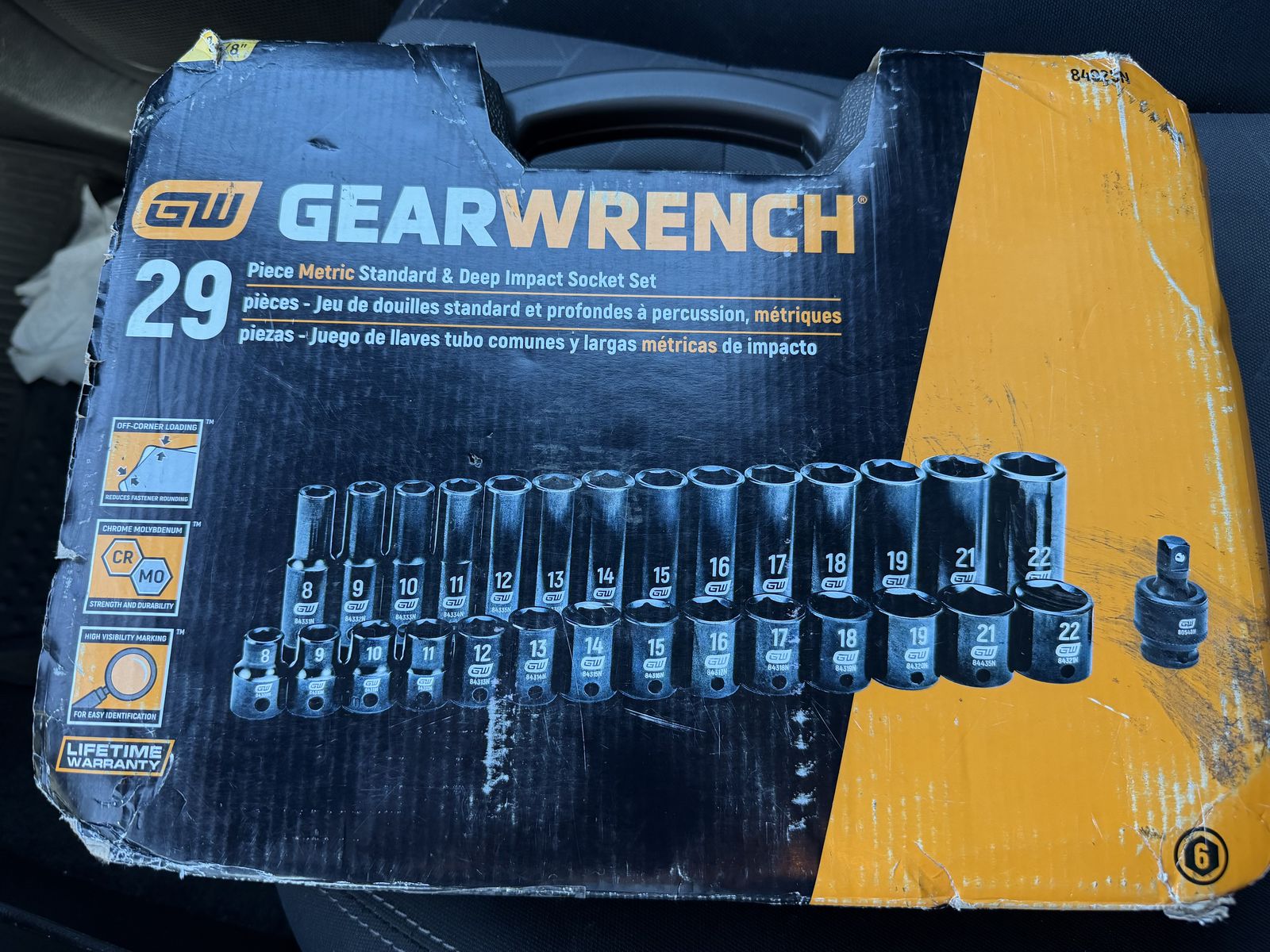 Gearwrench 29 Piece METRIC Socket Set w/ Case