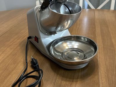 Electric Ice Shaver Machine - Silver - Snow Cone Maker