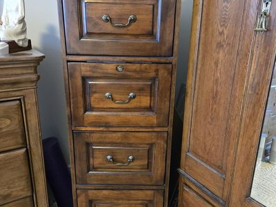 Wooden file cabinet