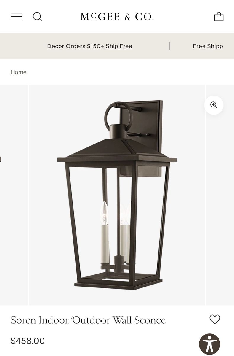 McGee & Co Soren Indoor/Outdoor wall sconce