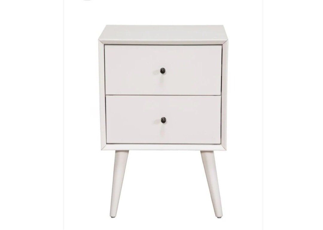 White Nightstands Set of 2 Brand New