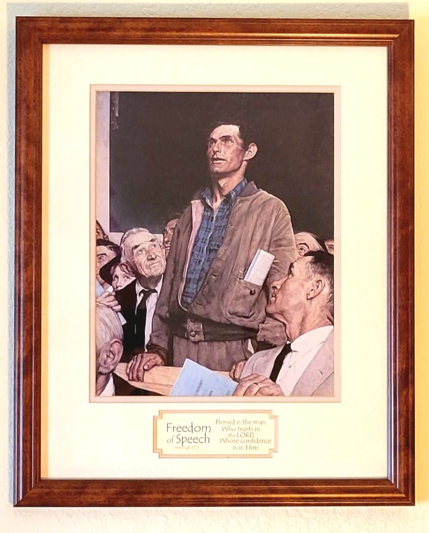 “Freedom of Speech” Print by Norman Rockwell