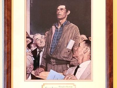“Freedom of Speech” Print by Norman Rockwell