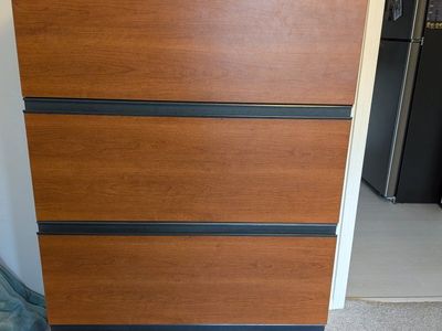 Wood Grain Filing Cabinet