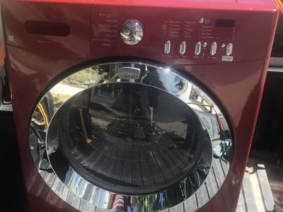 BEAUTIFUL RED FRIGIDAIRE FRONT LOAD SUPER CAPACITY WASHER INCLUDES FREE DELIVERY