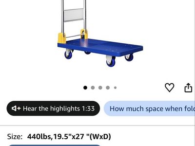 Flat push cart dolly