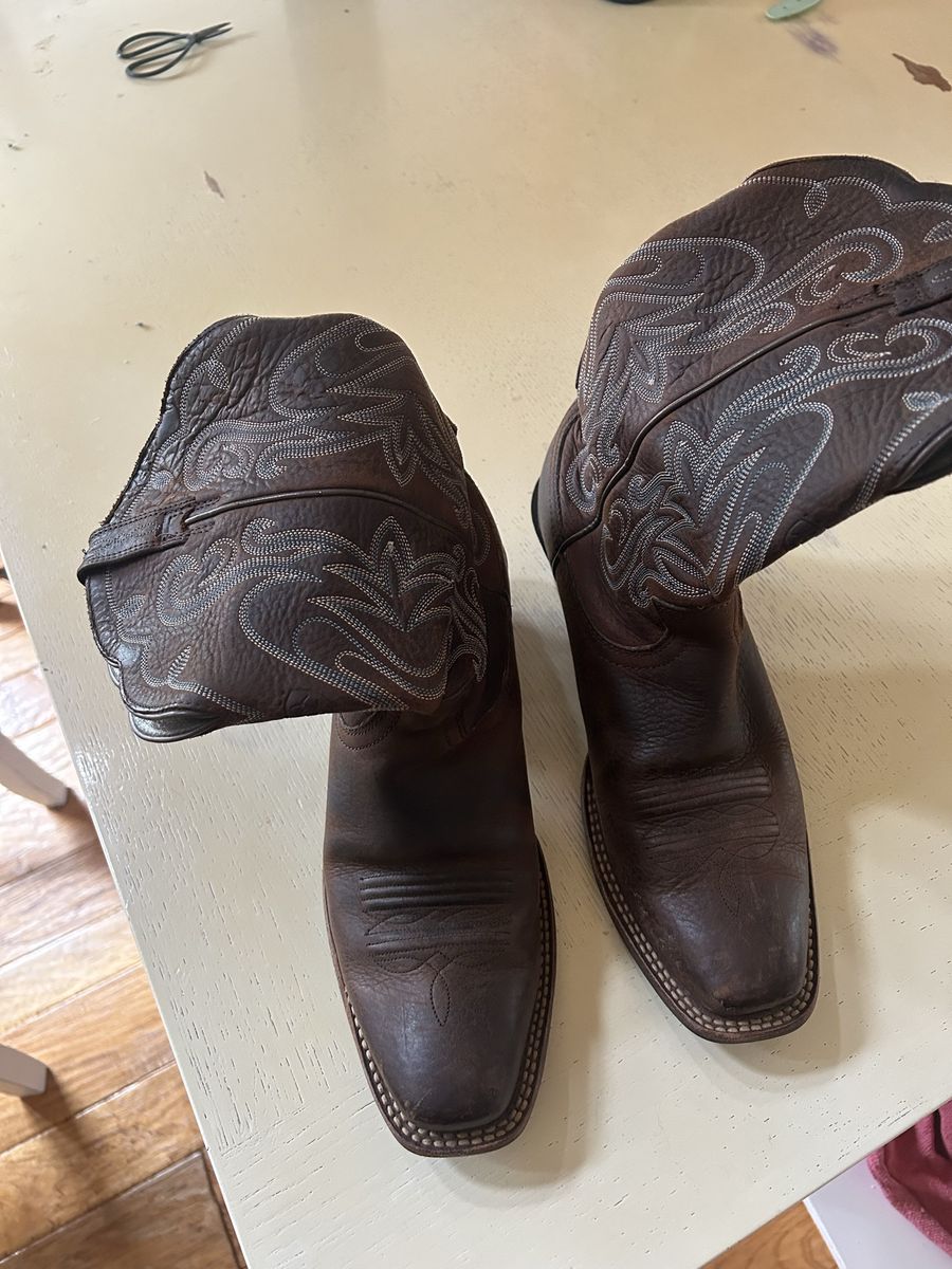 Ariat Women's Brown Leather Western Cowboy Boots - Size 8.5 B