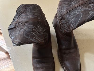 Ariat Women's Brown Leather Western Cowboy Boots - Size 8.5 B
