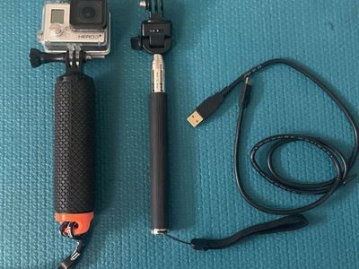 GoPro HERO3+ Silver Action Camera Bundle with Waterproof Housing, Floating Grip, & Selfie Stick