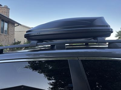 Black Rooftop Cargo Box Car Storage Carrier Container 52 inches