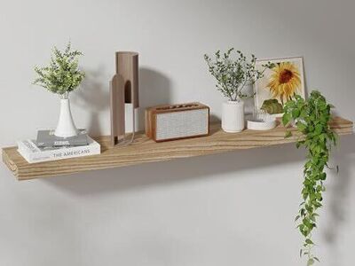 Axeman Floating Shelves, 48 W x 8 D x 1.6 H