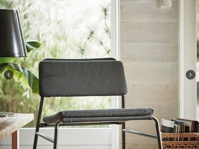 IKEA - LINNEBACK Chair - Vissle Dark Gray