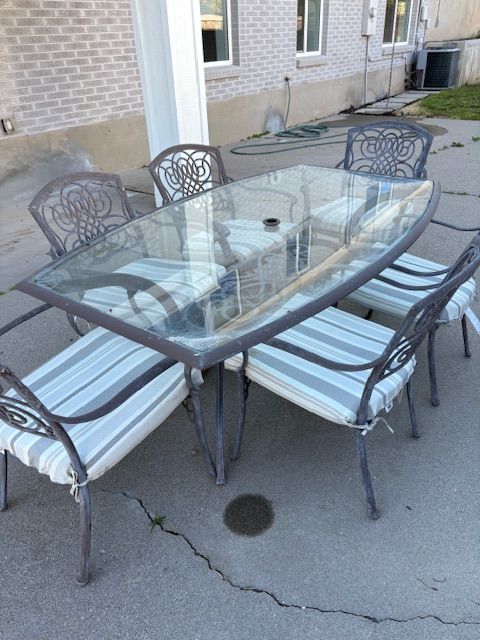 Patio table and chairs