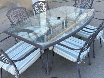 Patio table and chairs