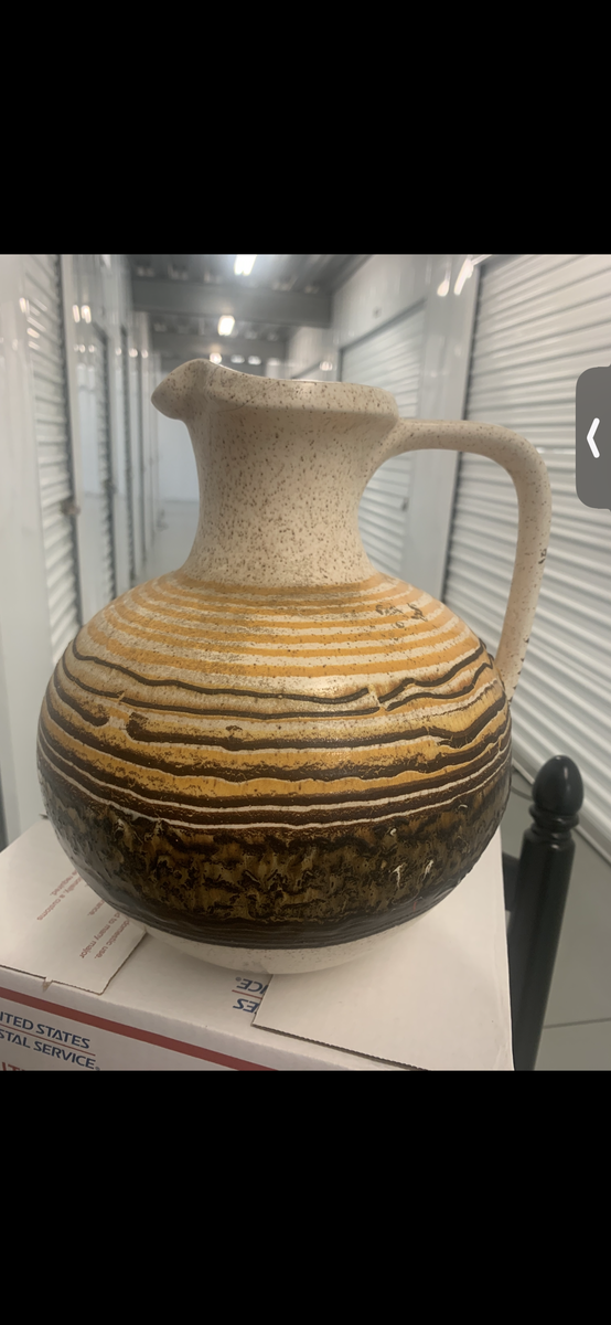 Vintage Royal Haeger Pottery Pitcher Yellow Brown