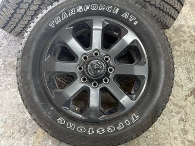 RAM 2500/3500 OEM 20 Inch Wheels with Firestone Transforce AT2 LT285/60R20 Tires