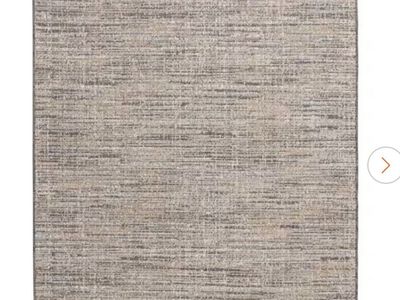 Wicker Weave Beige 10 ft. x 13 ft. Indoor/Outdoor Area Rug by Hampton bay msrp $263