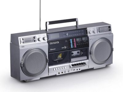 Aiwa Retro Boombox CD Player, Bluetooth 5.0