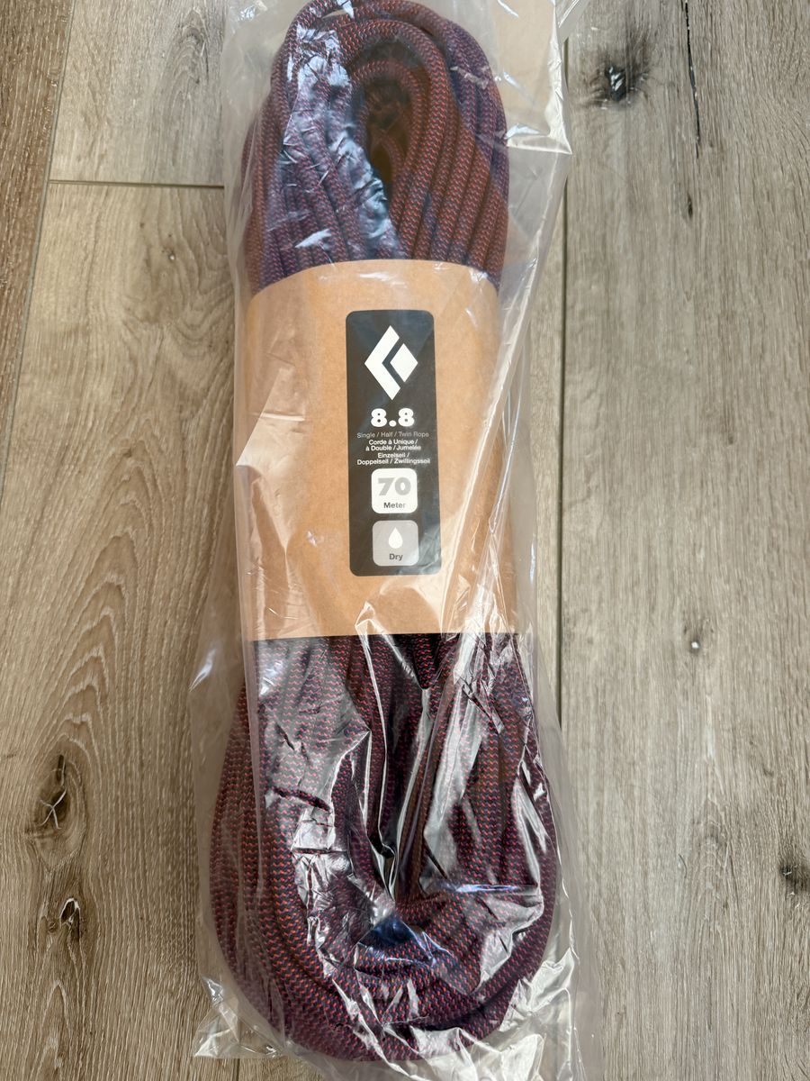 Climbing Rope, Black Diamond 70 meter, 8.8mm, dynamic