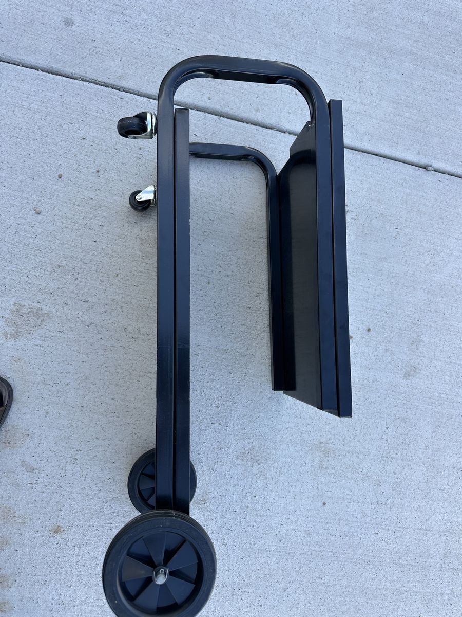 Black Folding Utility Cart with Wheels