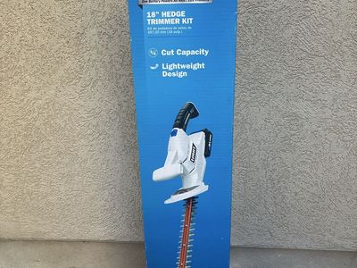 HART 20V Cordless 18" Hedge Trimmer Kit - Lightweight Design, Includes Battery and charger