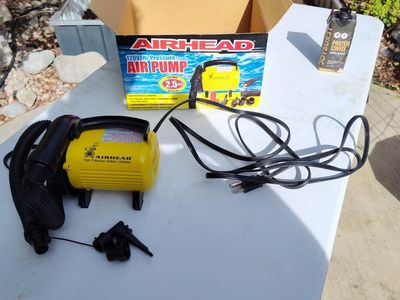 airhead air pump inflater for tubes rafts etc