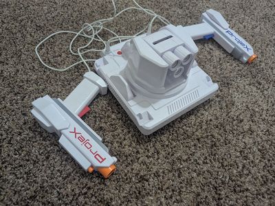 Video shooting game projects on wall