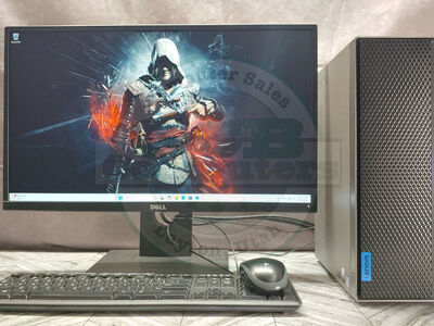 Lenovo i5-9400F Gamer PC 512GB SSD 16GB RAM RX 6500 XT WiFi BT Windows 11 Gaming Computer System