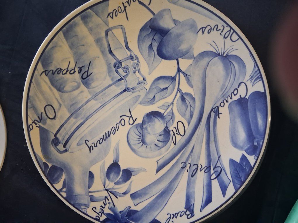 Assorted Vintage Decorative Plates and Glass Serving Platters Lot of 6