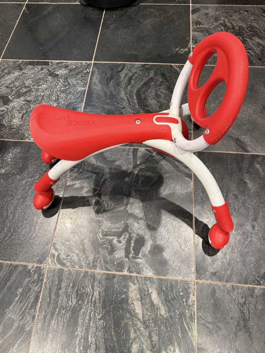 YBike Pewi Ride-On Toy Red and White Toddler Balance Bike Y Bike
