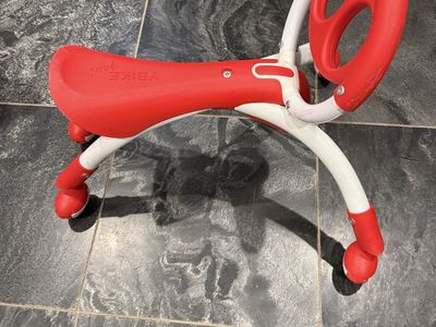 YBike Pewi Ride-On Toy Red and White Toddler Balance Bike Y Bike