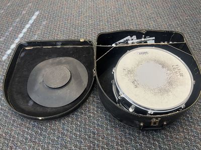 Tama Imperialstar Snare Drum - Black, with Stand, Practice Pad, and Case
