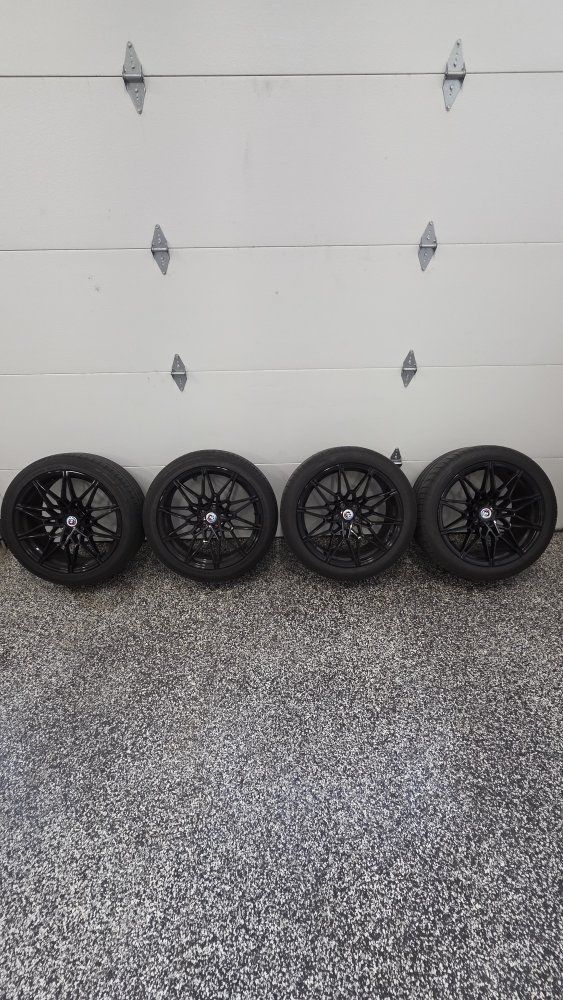 BMW Black Wheels with Tires - Set of 4, Great Condition