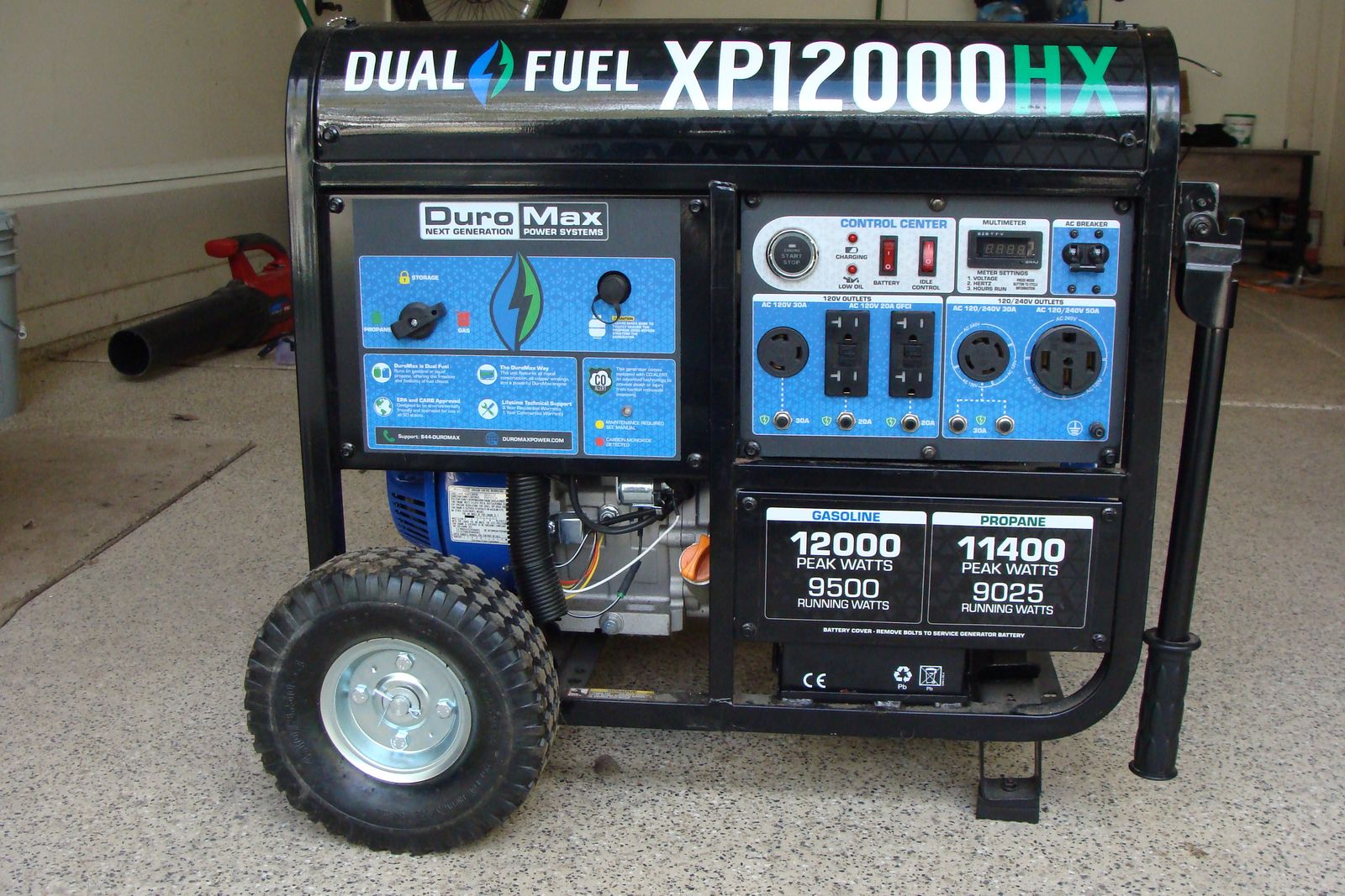 DUROMAX DUAL FUES XP12000hx PORTABLE GENERATOR