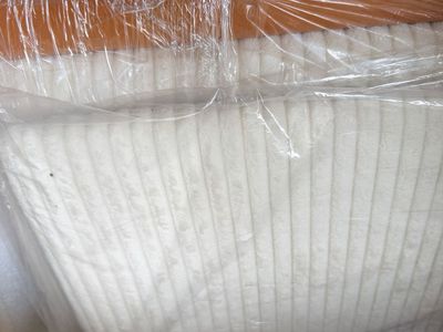 New. Luxury King Size Bed With Faux Leather Trim