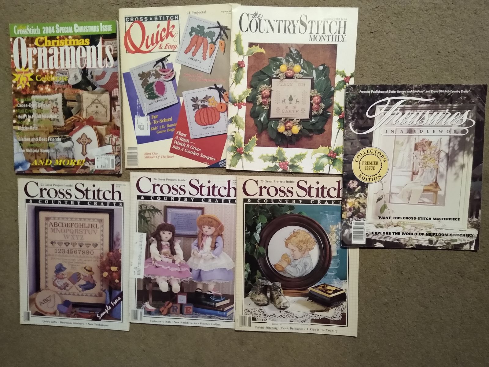 Counted Cross-stitch Magazines - Vintage