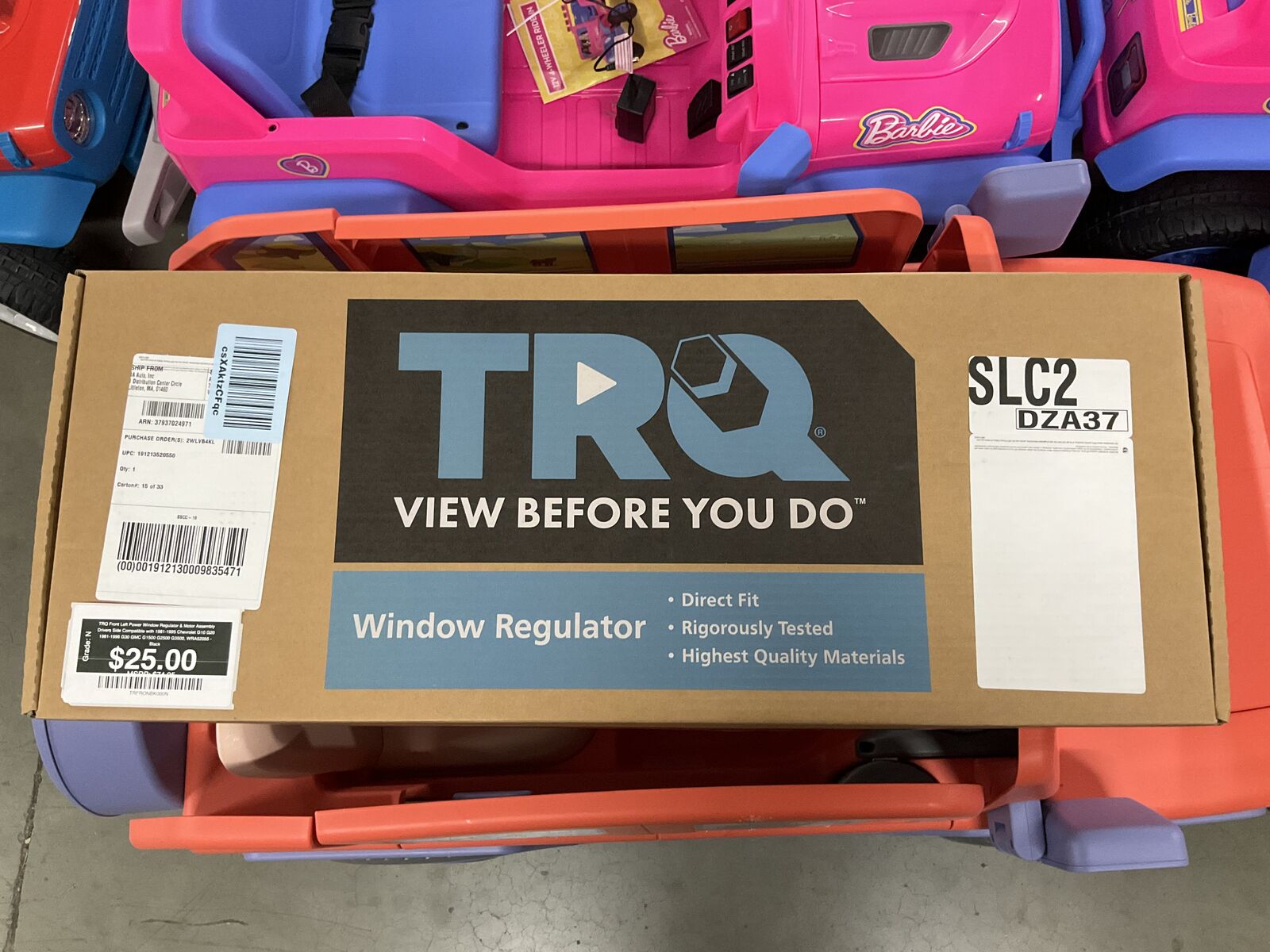 TRQ Front Left Power Window Regulator & Motor Assembly