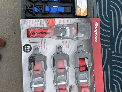RATCHET TIE DOWN STRAPS NEW HDX $15 & SNAP ON 4 PACK $45