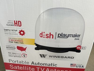 portable satellite dish and receiver