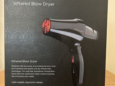 JOSE EBER QuickShine Infrared Blow Dryer - Professional Grade Hair Dryer - Sealed in box