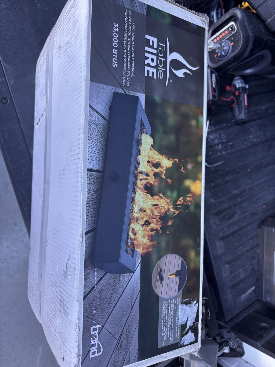 Bond Table Fire Lara 50857n Firebowl 33,000 BTUs Propane Fire Pit tabletop fire pit